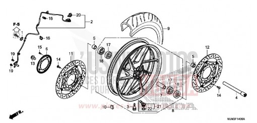 ROUE AVANT VFR800FH de 2017